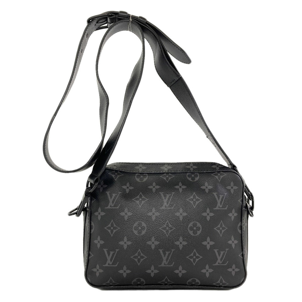 Louis Vuitton Steamer Crossbody Bag Monogram Canvas Leather Eclipse Black